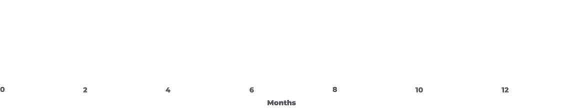 Horizontal bar graph representation of the median overall survival (OS) of Demo (demo vid-ttdd) and Chemotherapy. Median OS of Demo (demo vid-ttdd) is 11.5 months. Median OS of Chemotherapy is 9.5 months.